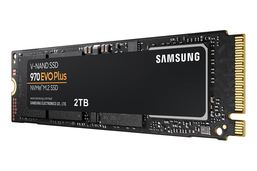 SAMSUNG 970 EVO Plus SSD 2TB NVMe M.2 Internal Solid State Drive w/ V-NAND Technology, Storage and Memory Expansion for Gaming, Graphics w/ Heat Control, Max Speed, MZ-V7S2T0B/AM