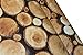 HaokHome 61101 Faux Stacked Chopped Log Woods Wallpaper Peel Stick Wall Murals 17.7