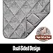 LOCHAS Luxury Flannel Dog Mat Pet Bed 24”x36”, Soft Crate Pad Mats for Dogs & Cat, Washable Absorbent Puppy Furniture Protection Pads with Diatomaceous Bead, Greythumb 3