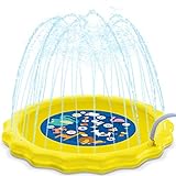 HISTOYE Outdoor Sprinkle Play Mat Summer Sprinklers for Yard Kids 63