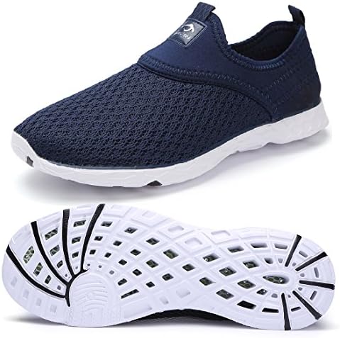 eyeones Men's Women's Lightweight Quick Drying Mesh Aqua Slip-on Water Shoes Perfect Match for Waterproof Phone Case