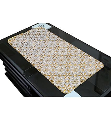 Kuber Industries PVC Table Runner - Gold (Assorted)
