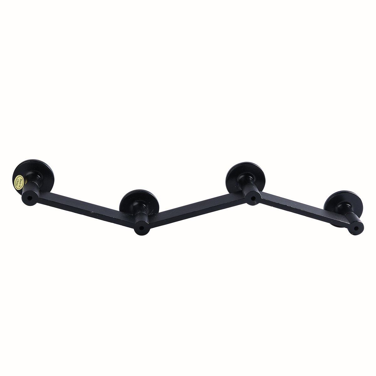 14 X 4 Nikky Home Unique Wall Mounted Coat Hooks Single Rack With City Name Black