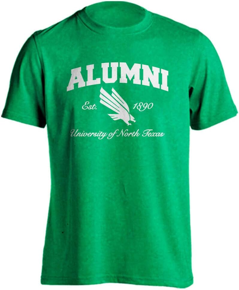 Sport Your GearNorth Texas Mean Green Alumni T-Shirt (Kelly Heather, XL)