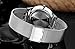 Tamlee Fashion Mesh Stainless Stylish Ultra Thin Quartz Watch Elegant Wristwatch (Black)