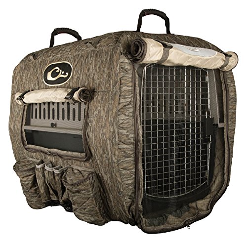 Drake Deluxe Adjustable Mossy Oak Bottomland Kennel Cover, OS