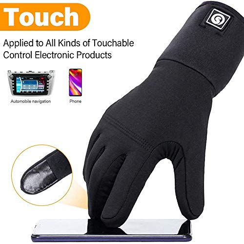 Verwarmde Handschoenen Liners Elektrische Handschoenen voor Mannen Vrouwen Oplaadbare Batterij Waterdichte Handwarmer… - Image 4