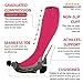 Rymora Compression Socks for Men & Women [Cushioned] [One Pair] [Pink] [Medium] – Pro Stockings Support for Running, Nurse, Flight Travel, Diabetic, Varicose Veins, Circulation, Pregnancy, Nursing