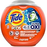New 381928 Tide Pods 3 in 1 Ultra Oxi 43 Ct (4-Pack) Laundry Detergent Cheap Wholesale Discount Bulk Cleaning Laundry Detergent Hour