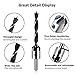 7PCS Countersink Drill Bit,HSS Drill Bit Set with One Hex Key Wrench and Adjustable Woodworking Chamfering Counter Bits Carpentry Reamer Plated Perfect for Plastic Wood DIY, 3-10mm