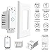 WIFI Smart Light Switch In-Wall, Wireless lighting On/Off No Hub Required, Timing Function Control your Fixtures Anywhere, Voice Control with Alexa, wall plate included 15A, 2 Pack