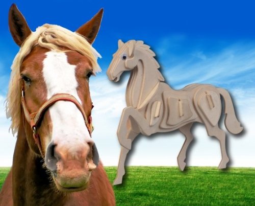 Horse - 3D Jigsaw Woodcraft Kit Wooden Puzzle