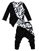 LaLaMa Kids Clothes Spots Harem Pants Casual Boys Outfits Sets Top T-Shirt 1-7Y (3-4 Years, Black 1)