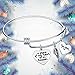 Elegant Chef A Piece of My Heart is in Heaven Mom Memories Expandable Bangle Bracelet Sympathy Gift