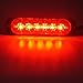 XTAUTO 6LED Car Truck Emergency Beacon Warning Hazard Flash Strobe Light Red/Red 4-pack