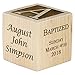 Personalized Baby Baptism Gifts, Baptism Gift For Boy, Girl, Baptism Wood Block, Baby Dedication Gifts, Wood Baby Block, Unique Baptism Gifts (3