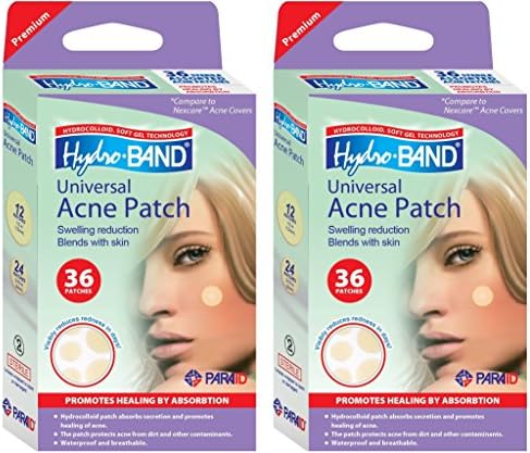 Value Pack | Acne Patch | Hydrocolloid Patches for Pimples and Acne | Pimple Cover for Faster Healing and Clear Skin | Hydro-Band - 2 Packs of 36