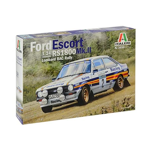 ITALERI 3650S - 1:24 Ford Escort RS 1800 MK.II Lombard , Modellbau, Bausatz, Standmodellbau, Basteln, Hobby, Kleben, Plastikbausatz, detailgetreu, Unlackiert