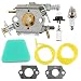 Butom 545081885 Carburetor with Air Filter Tune Up Kit for Craftsman 358351143 944414430 358351142 358350563 358360131 358360280 35831440 358350060 358351061 Chainsaw