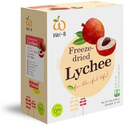 Freeze Dried Fruit Bulk , Lychee / Strawberry / Mango /Pineapple /Peach / Apricots / Durian - 25g (0.88 Oz) (Lychee)