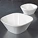 Avant Plastic Snack and Serving Bowls | set of 6 White