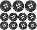 Premium (Horn) Suit Buttons Set- Dark Grey