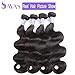 Sayas Hair 10A Grade Brazilian Body Wave Human Hair Bundles Weave Hair Human Bundles Brazilian Virgin Hair For African Americans Women 100g Per Bundle (24 26 28inch)