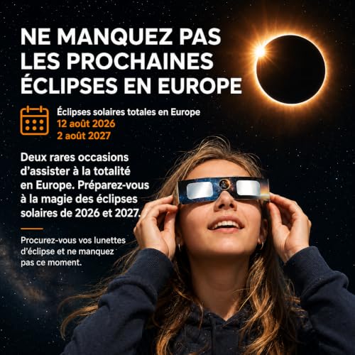 Keyaluo Set of 6/12/100 Solar Eclipse Glasses, EN ISO 12312-2:2015(E) and CE Certified, AAS 2026, Solar Eclipse Glasses for Direct Sun Observation