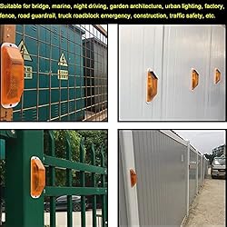Aolyty Solar Strobe Warning Light Sensitive LED