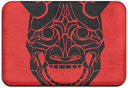 Xcczs Japanese Mask Antibacterial Cute Door Mat Entryway Rugfloor Bedroom Welcome Doormat