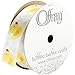 Offray, White 808335 Rubber Ducky Craft Ribbon, 7/8-Inch x 9-Feet, 7/8" by 9' primary