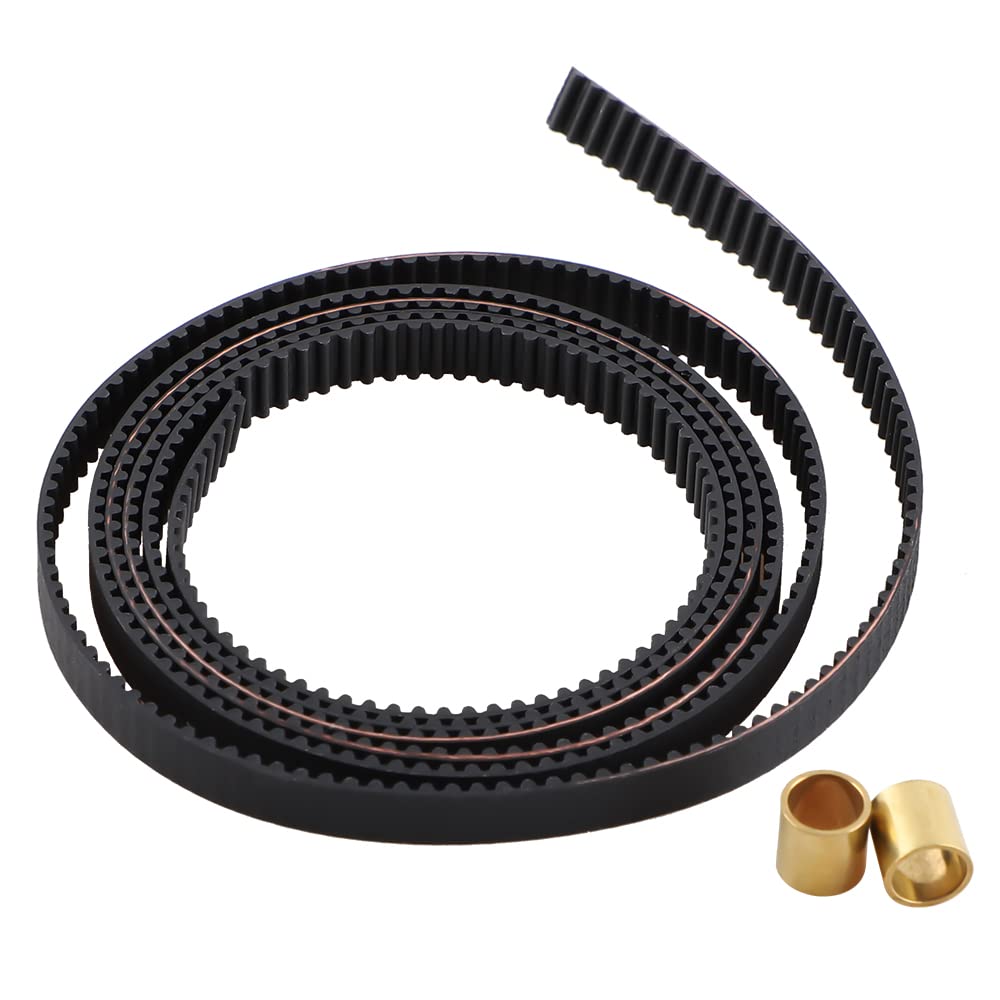 Creality Official Timing Belt Length 1 Meters, Open 2GT Timing Belt Pitch 2mm Width 6mm with 2Pcs Copper Sleeve for Ender 3, Ender 3 V2, Ender 3 Pro, Ender 5 Series, CR-10 Series 3D Printer