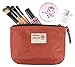 Rough Enough Electronics Tech Cable Travel Organizer Bag Case Small Makeup Bag for Purse with Zipper in Nylon Orange