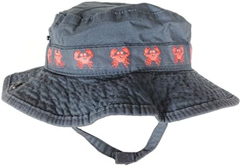 Bucket Hat with Decorative Crab Taping Around the Crown - Boys (6-12 months)