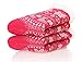 EBMORE Women Slipper Fuzzy Socks Fluffy Cabin Cozy Plush Winter Warm Soft Fleece Thick Comfy Christmas Stocking Stuffer with Grips Socks(Rose Red)