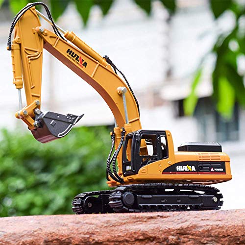 Ailejia 1/40 Full Metal Excavator Models Scale Diecast Construction Vehicles Trucks Toys for Boys