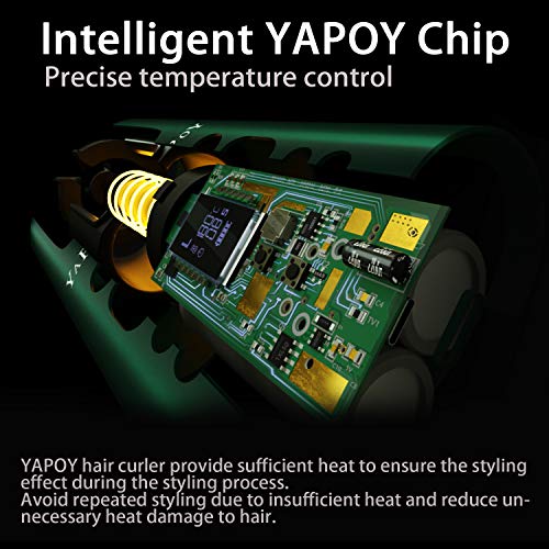 YAPOY Hair Curler Cordless Automatic Curling Tongs Portable
