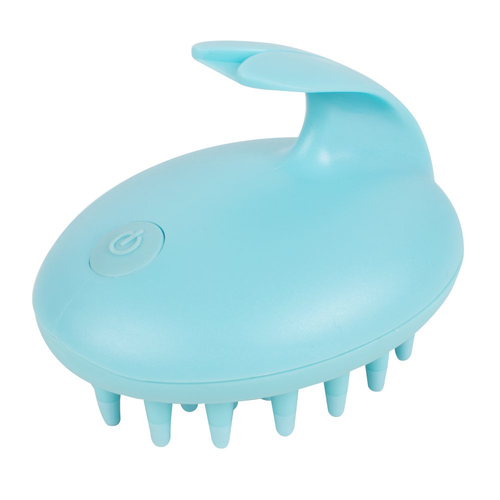 Zinnor Electric Head Scalp Massager Hair Shampoo Comb Hair Care Silicone Massage for Hair Growth Battery Operated Shower Brush Body Washing Brush in Bathroom Wet&Dry Cleaning Tool Household Daily Use
