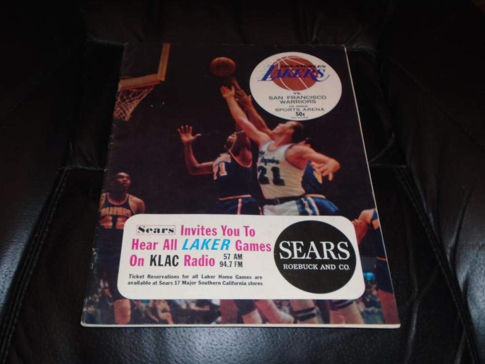 1965 1966 S F Warriors At La Lakers Nba Basketball Program Elgin Baylor At Amazon S Sports Collectibles Store