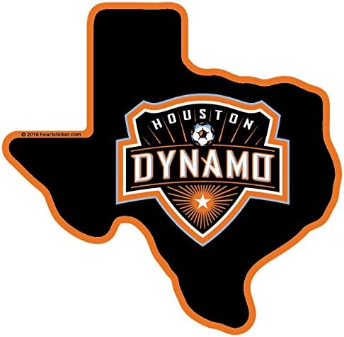 MLS Houston Dynamo Sticker in Texas - All Weather Vinyl Sticker - With Sticky Back- Used on all flat hard smooth clean surfaces - For Outdoor and Indoor Use - Waterproof - Available in Size - 3"x 4"