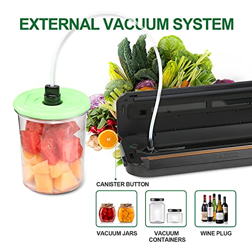 Cromify Vacuum Sealer Machine, Automatic Food Vacuum Saver with Cutter