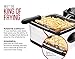 Chefman 4 Liter Deep Fryer w/Basket Strainer Perfect for Chicken Shrimp, French Fries & More, Cool Touch Handles, Removable Oil Container & Rotary Knob for Adjusting the Temperature, Stainless Steel