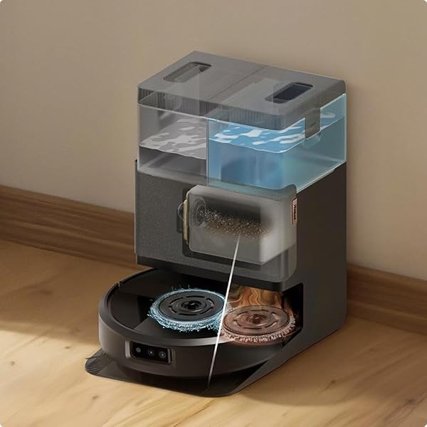 IROBOT ROOMBA PLUS 505 COMBO ROBOT VACUUM & MOP WITH AUTOWASH DOCK – EXTENDING SPINNING MOP PADS, SELF-EMPTIES, PAD WASH & HEATED DRYING, SELF-CLEANING, RECOGNIZES & AVOIDS OBSTACLES, LIDAR NAVIGATION