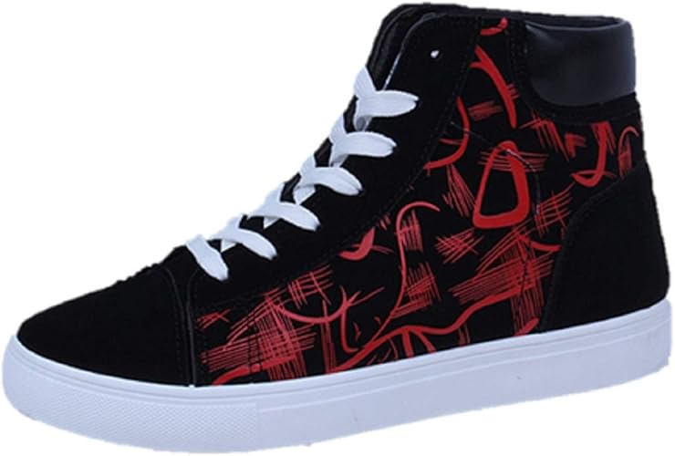Amazon ラ モーダ ハイカット スニーカー メンズ ダンスシューズ ストリート系 レースアップ オシャレ靴 通学 ラ モーダ スニーカー