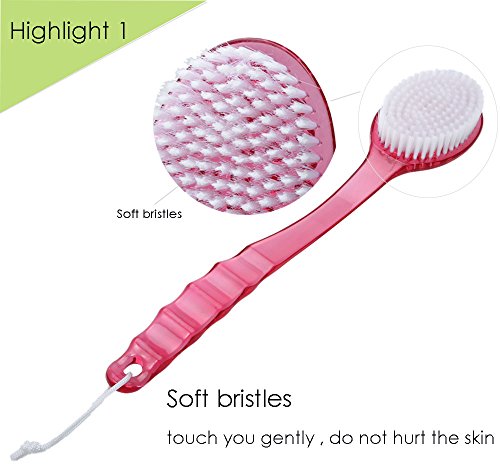 YingYing Bath and Clean Bath Brush Scrub Skin Massage Health Care Shower Reach Feet Rubbing Brush Exfoliation Brushes Body