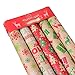 Ankuka Kraft Christmas Wrapping Paper Set, All Occasion Gift Wraps for Birthday, Valentine, Wedding and Party, 5 Rolls/Pack, 30