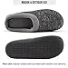 HomeTop Men's Comfort Breathable Moisture-Wicking Spring Summer Slip On Memory Foam House Slippers Shoes Indoor/Outdoor (9-10 D(M) US, Gray)