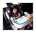 Lap Desk Travel Tray For Kids – Car Seat Activity Tray For Children & Toddlers – Multipurpose Backseat Entertainment & Organizer Accessory - Waterproof Material, Mesh Pockets & Cup Holder