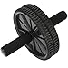 REEHUT Ab Wheels, Abs Roller Wheel for Core Exercise with Dual Wheels and Comfy Foam Handles - Easy Assembly, Great for Abdominal Workout with Knee Pad (Black)