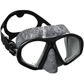MARES Sealhouette Spearfishing Mask for Diving | Double Lens, Silicone Mask Skirt and Strap | Snorkeling, Water Sports, Underwater